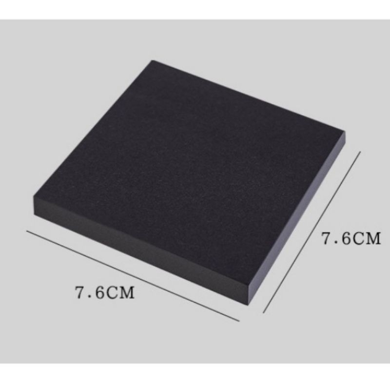 Jual (50 Lembar) Sticky Note Kertas Tulis Full Black Hitam | Shopee ...