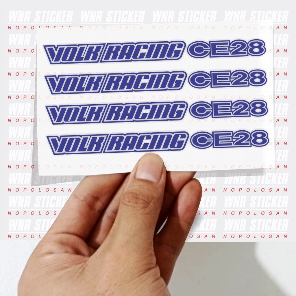Jual Stiker Velg Mobil Racing CE28 1 set isi 8 stiker | Shopee Indonesia