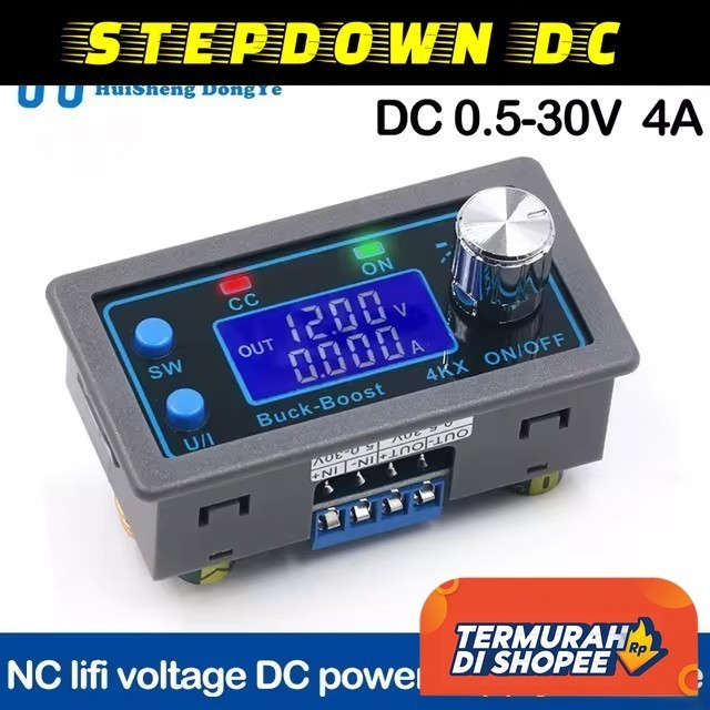 Jual Module Buck Boost Converter DC CC CV Programmable 30V 4A LCD ...