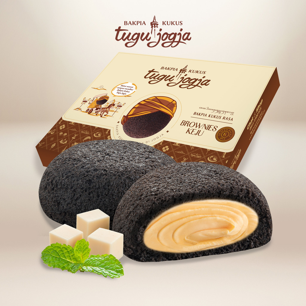 Jual Bakpia Kukus Tugu Jogja Brownies Keju - Isi 6 | Shopee Indonesia