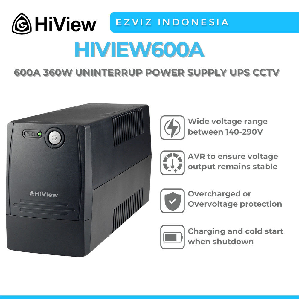 Jual HIVIEW HIVIEW600A 600A 360W UNINTERRUPTIBLE POWER SUPPLY UPS CCTV ...