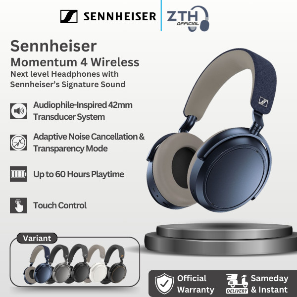 Sennheiser Momentum Headphone Hybrid ANC Noise Cancelling Wireless