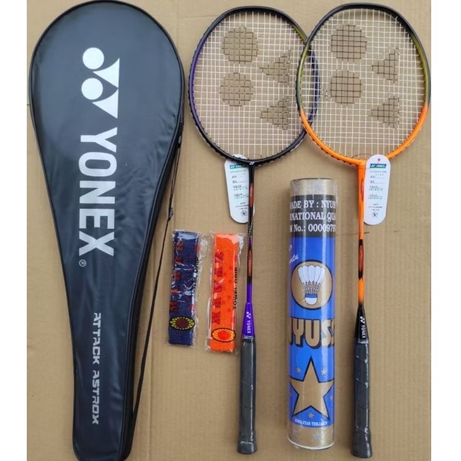 Jual Raket Badminton Paket Lengkap Dapat 2 Raket + 2 Grip + 1 Tas + 1 ...