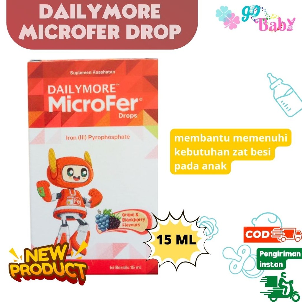 Jual Dailymore Microfer Drops - Suplemen Vitamin Zat Besi Anak | Shopee ...