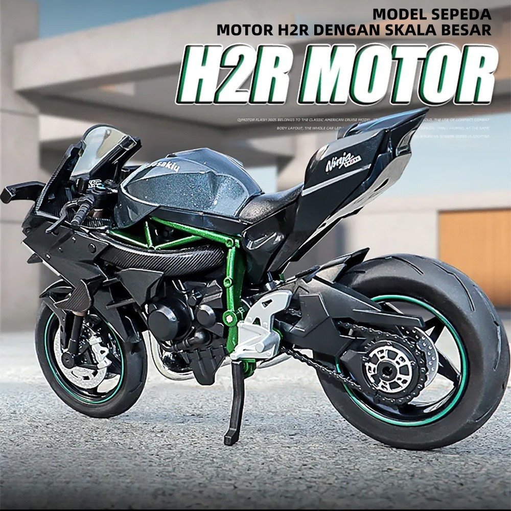 Jual Sepeda Kawasaki Diecast Super H2R Motor Skala Ninja Sepeda ...