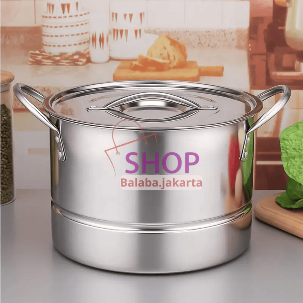 Jual Balaba - Panci Dengan Kukusan Bahan Stainless Steel Diameter ...