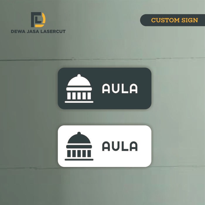 Jual Sign Board Acrylic Aula Mushola Masjid Sekolah Papan Akrilik UV ...
