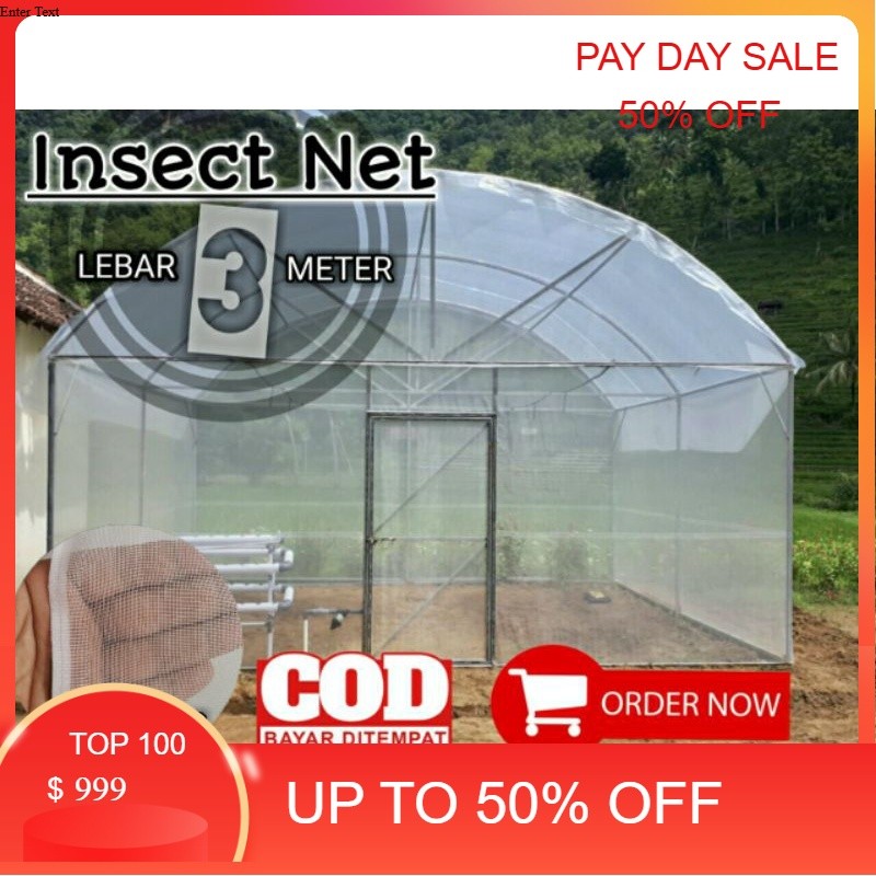 Jual Insectnet / insect net / screen net / kasa greenhouse putih lebar ...