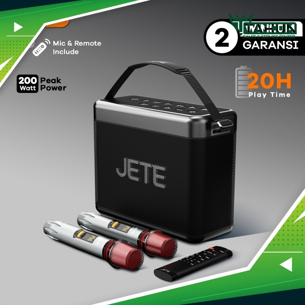 Jual SPEAKER BLUETOOTH KARAOKE JETE SB2 SERIES 200W (RGB, SURROUND ...