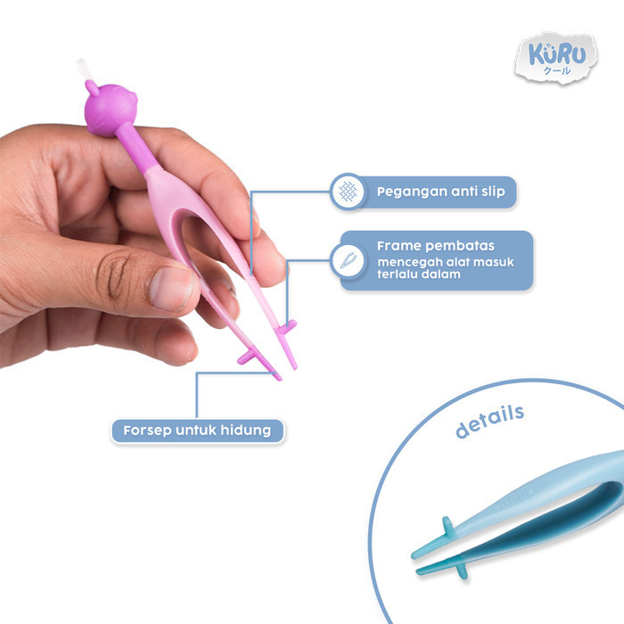 Jual KURU BC202 3in1 Booger Tool Ear and Nose Tweezer | Pembersih ...
