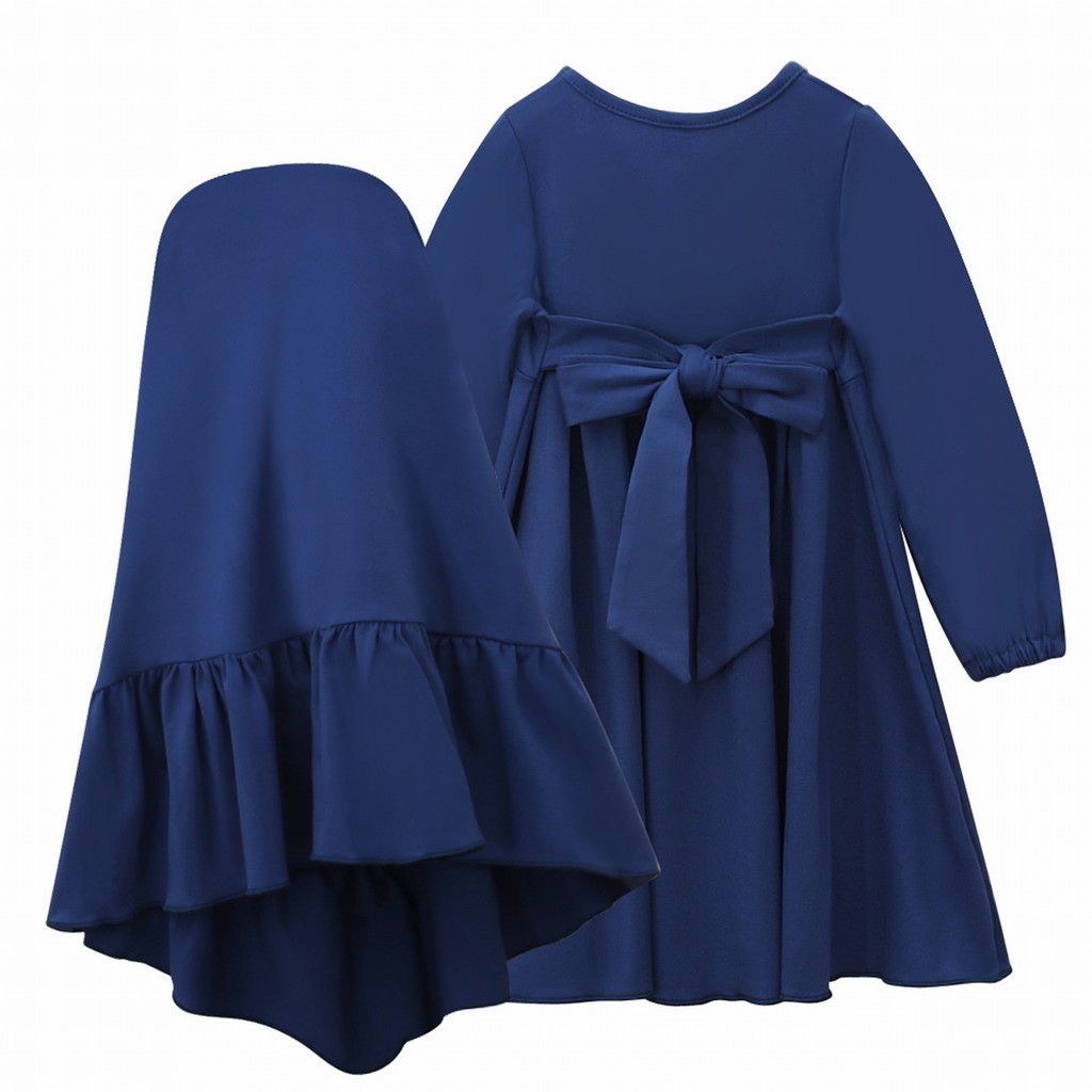 Jual Toddler Baby Kid Girls Ramadan Muslim Abaya Dubai Robe Traditional ...