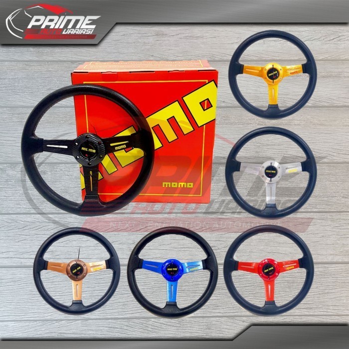 Jual Stir Steer Racing Mobil Universal IMPORT 13Inchi MOMO | Shopee ...