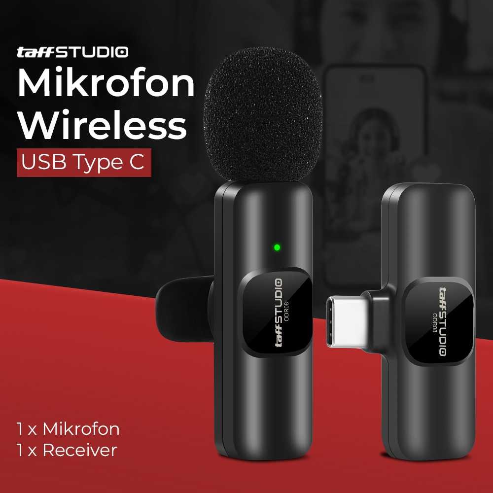Jual COD Mic Mikrofon Wireless Clip On Mini Portable HP Smartphone USB ...