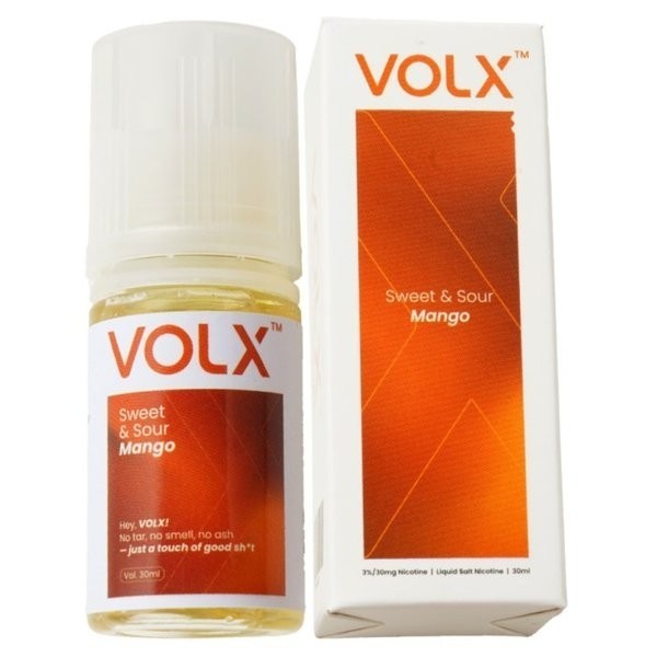Jual Liquid Vape VOLX Sweet & Sour Mango Saltnic 30MG 30ML By VOLX ...