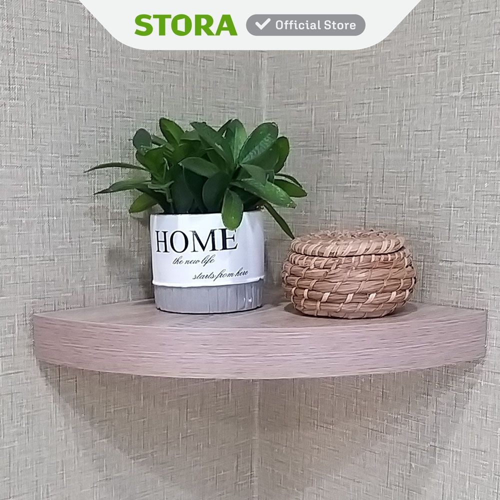 Jual Stora Rak Dinding Sudut Decorative Wall Shelf Corner Rak Tembok ...