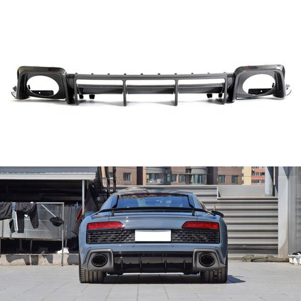 Jual Real Dry Carbon Fiber Rear Lip Rear Diffuser Body Kits Trim Car ...
