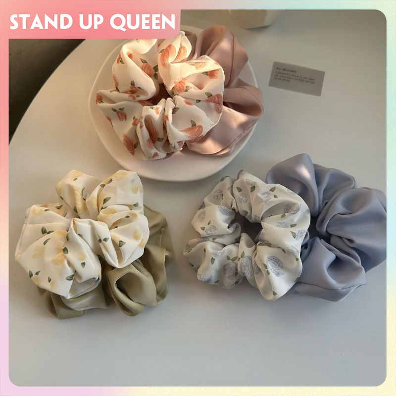 Jual [COD]2pcs Ikat Rambut Satin Mode Korea Scrunchy Tebal Ikat Rambut ...