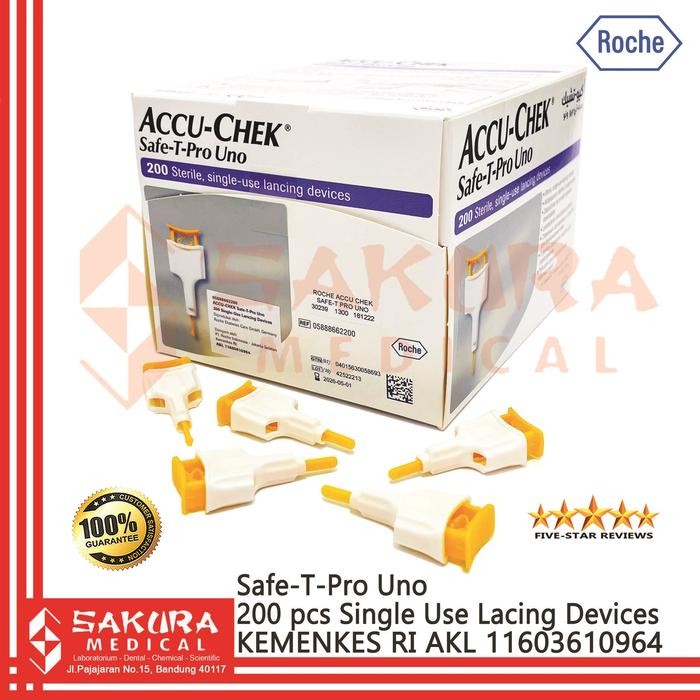 Jual Accu Chek Safe-T-Pro Uno Sterile Lancet /5 pcs | Shopee Indonesia