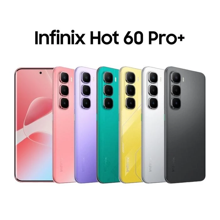 Infinix Hot 60 Pro Plus tampak depan dengan layar 6.78 inci 120Hz