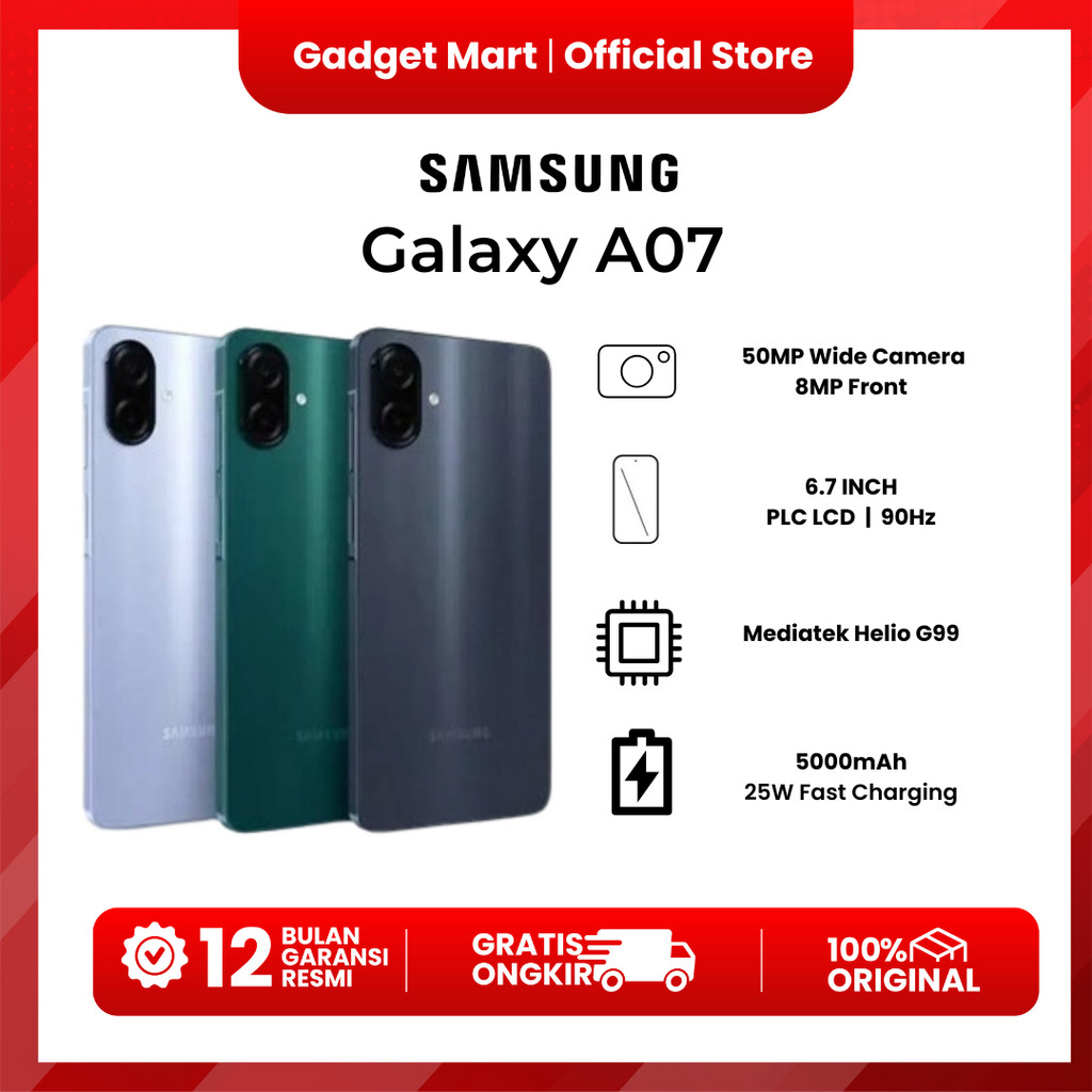 Jual Samsung Galaxy A07 Garansi Resmi Shopee Indonesia