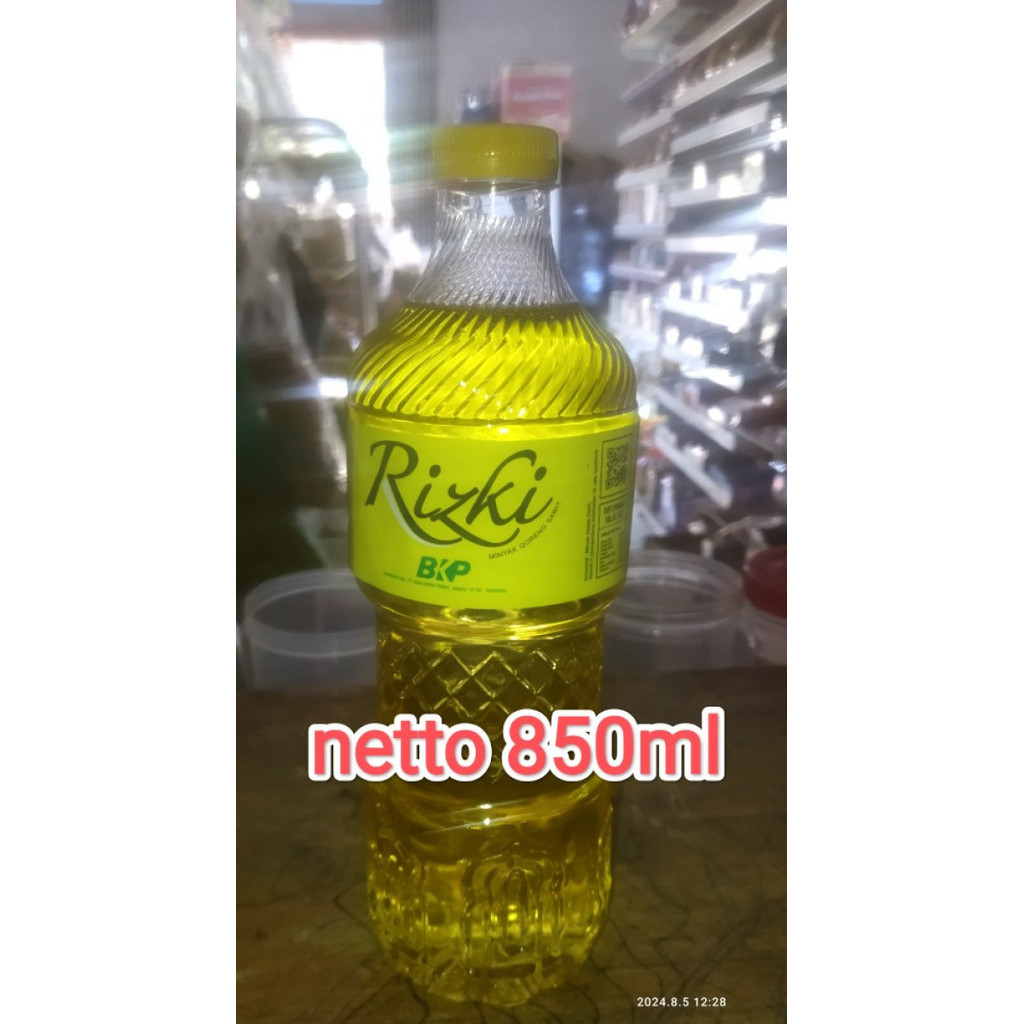 Jual Rizki minyak goreng 850ml botol | Shopee Indonesia