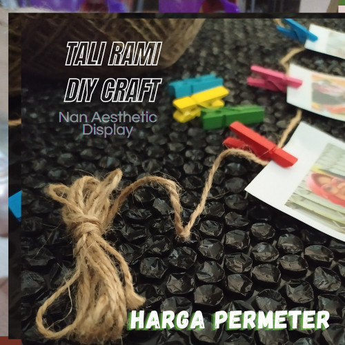 Jual Tali Goni rami craft harga per 1 meter untuk keperluan jepitan ...