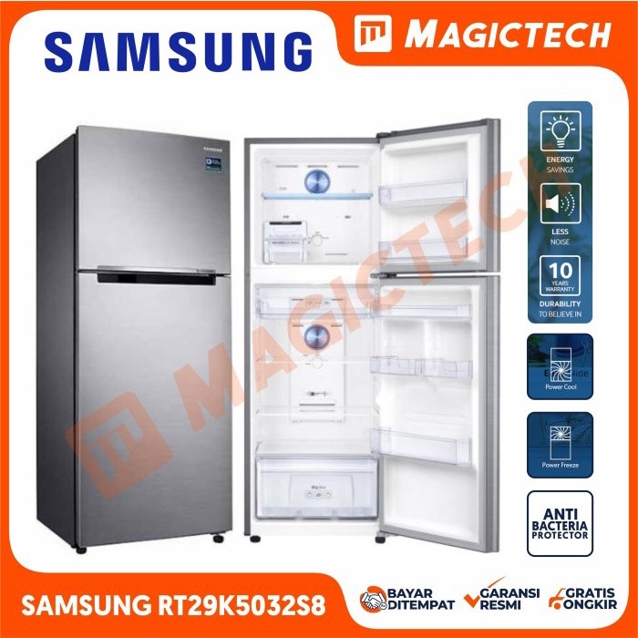 Jual KULKAS 2 PINTU SAMSUNG RT29k5032S8 300L TWIN COOLING PLUS INVERTER ...