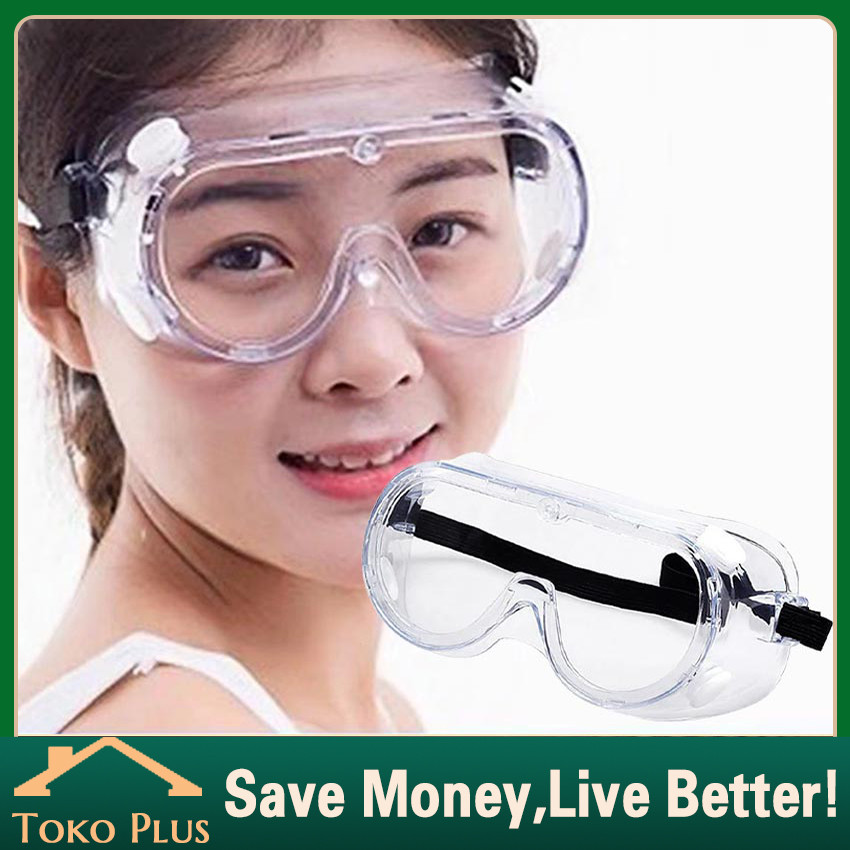 Jual Kacamata Safety Goggle Anti Fog Adjustable Kacamata Safety Motor ...