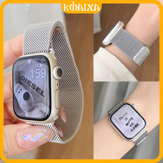 Milanese Loop Magnetic Strap for Apple Watch Ultra 3 2 49mm Series 11 10 9 8 7 SE 3 6 46 42 41mm 45mm 44mm 40 38 42mm Stainless Steel Metal Band for IWatch Series 5 4 3 2 Tali Jam Tangan Smartwatch 8 Ultra,8 MAX ,9 PRO T55 T500 DT No 1 HW22 W26 IWO T500 +