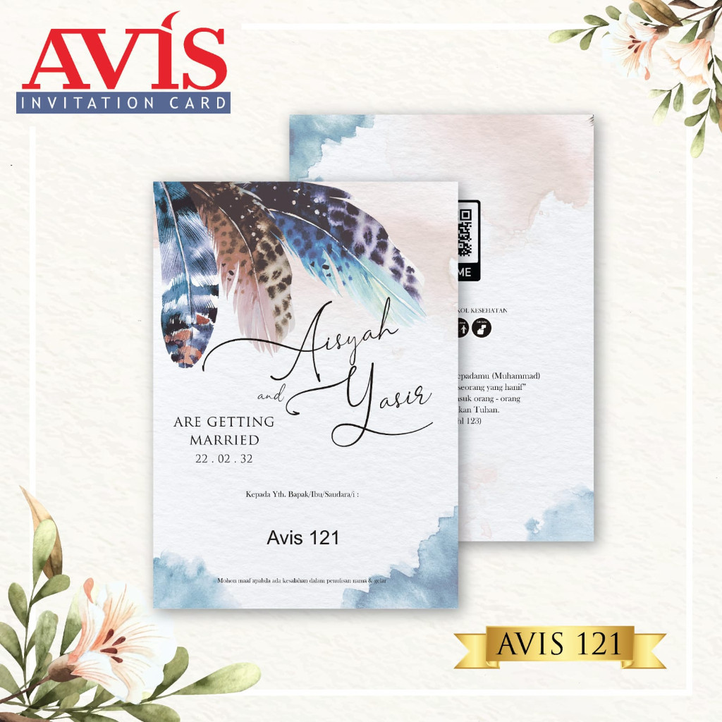 Jual Blangko Avis 121 Wedding Invitation | Shopee Indonesia