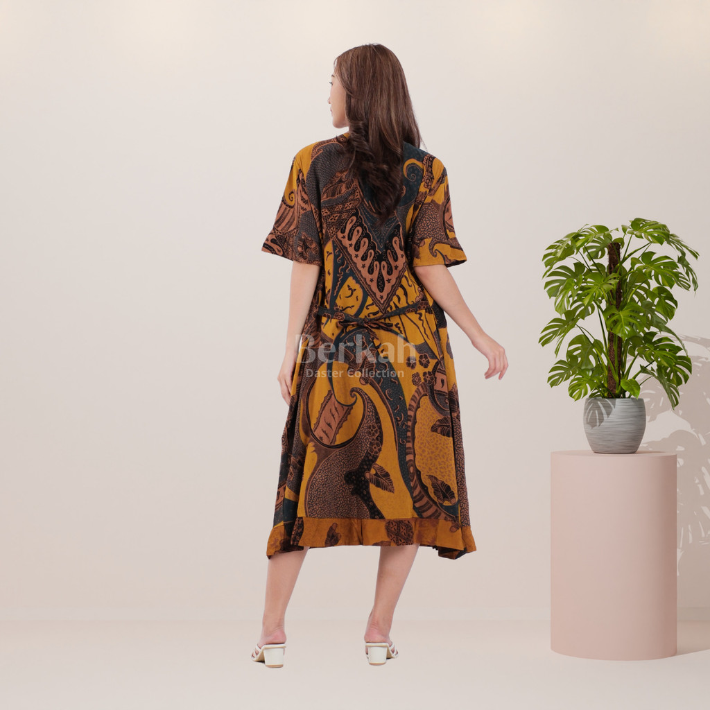 Daster Batik Rayon Busui Kancing Surya Teja 3