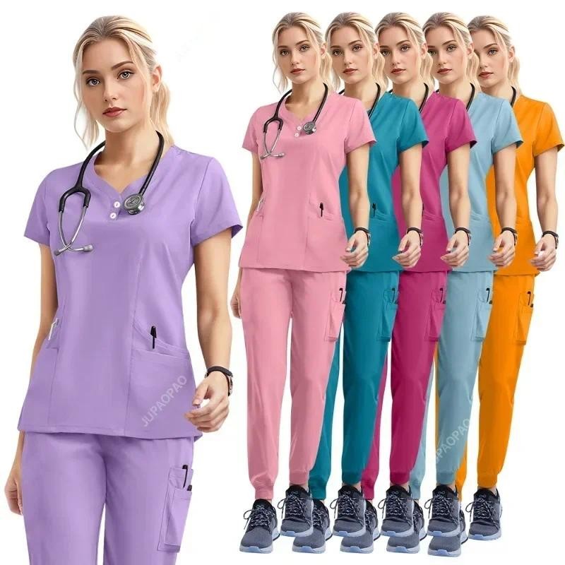 Jual Wholesale Price Doctor Nurse Scrubs Set Mecal Uniforms Women ...
