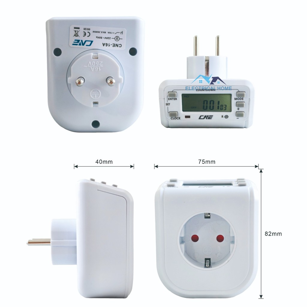 Jual Stop Kontak Timer Digital / 16A Digital Plug In Timer 7 Days ...