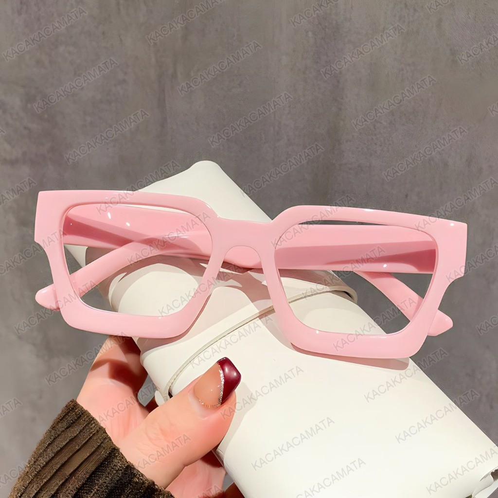 Jual Frame Kacamata Pria Wanita Minus Baca Kotak Tebal Oversized ...