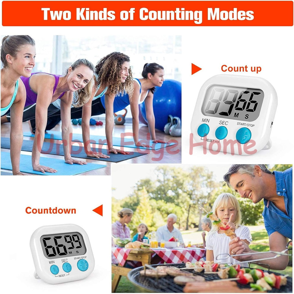 Jual Digital Timer Kitchen / Alarm Dapur Masak Clock Stopwatch Jam ...