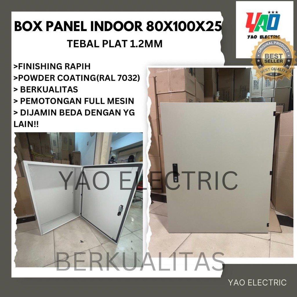 Jual Box panel listrik Indoor 80x100x25 Tebal plat 1.2MM BERKUALITAS ...