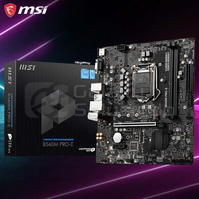 Jual MSI B560M PRO-E Intel LGA1200 B560 DDR4 Motherboard | Shopee Indonesia