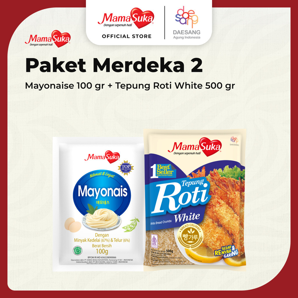 Jual Paket Merdeka 2 ~ Mayonais 100 gram dan Tepung Roti 500 gram ...