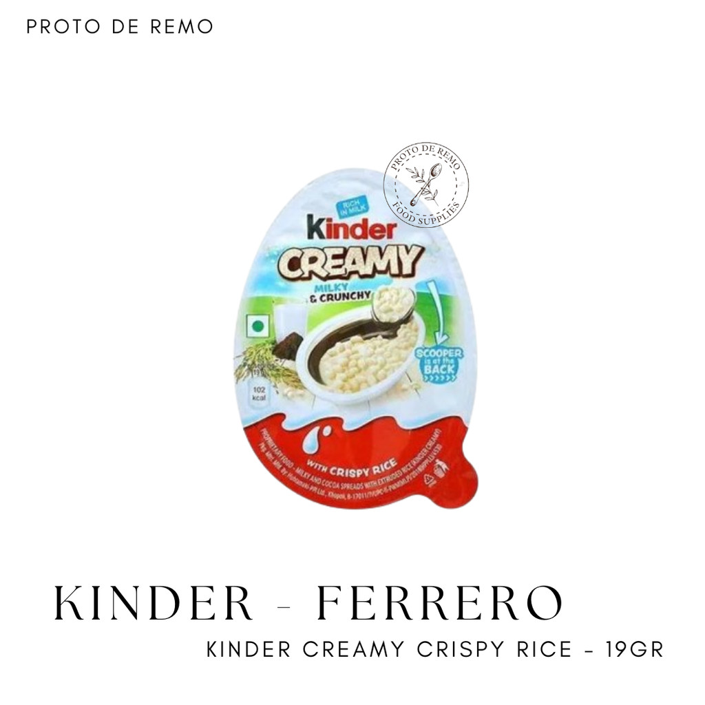 Jual Ferrero Kinder Creamy with Crispy Rice - 19GR | Shopee Indonesia