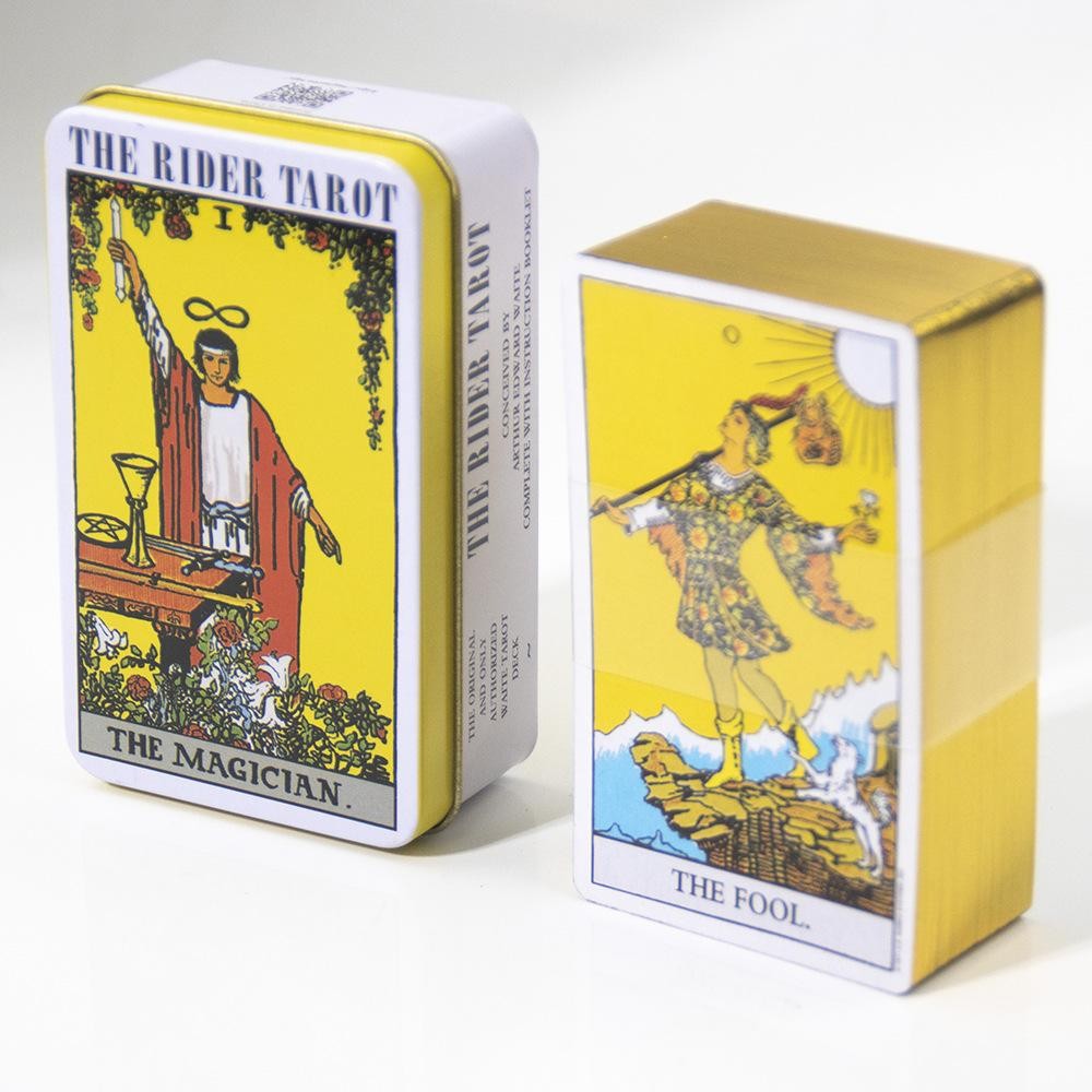 Jual Rider Waite Tarot Deck In A Tin Box Gilded Edge for Fortune ...