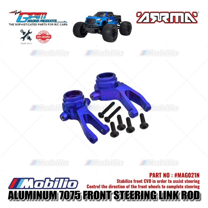 Hot Racing Aluminum Front C-Hubs For Arrma 1/10 4x4 Bigrock, Granite, Senton (ATF1901) 10 thumbnail image