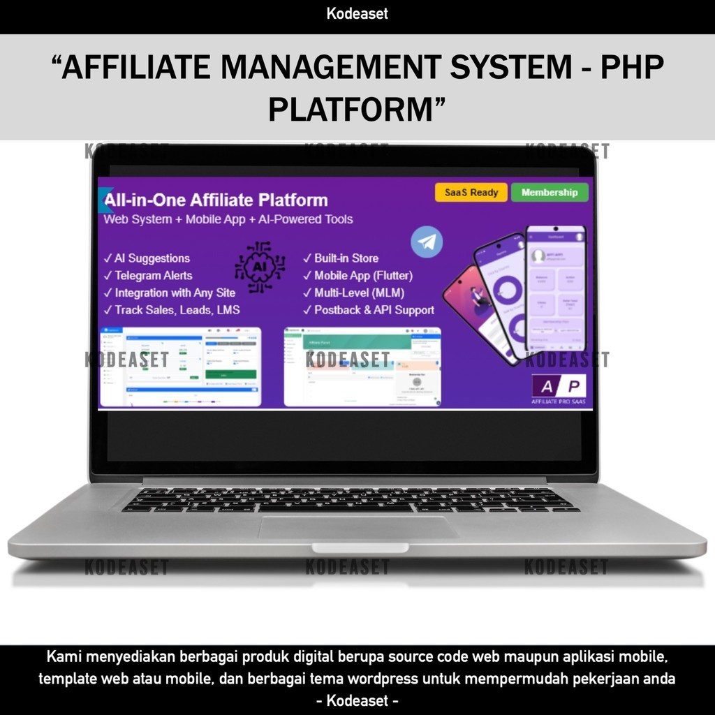 Jual SOURCE CODE APLIKASI WEB AFFILIATE MANAGEMENT SYSTEM - PHP ...