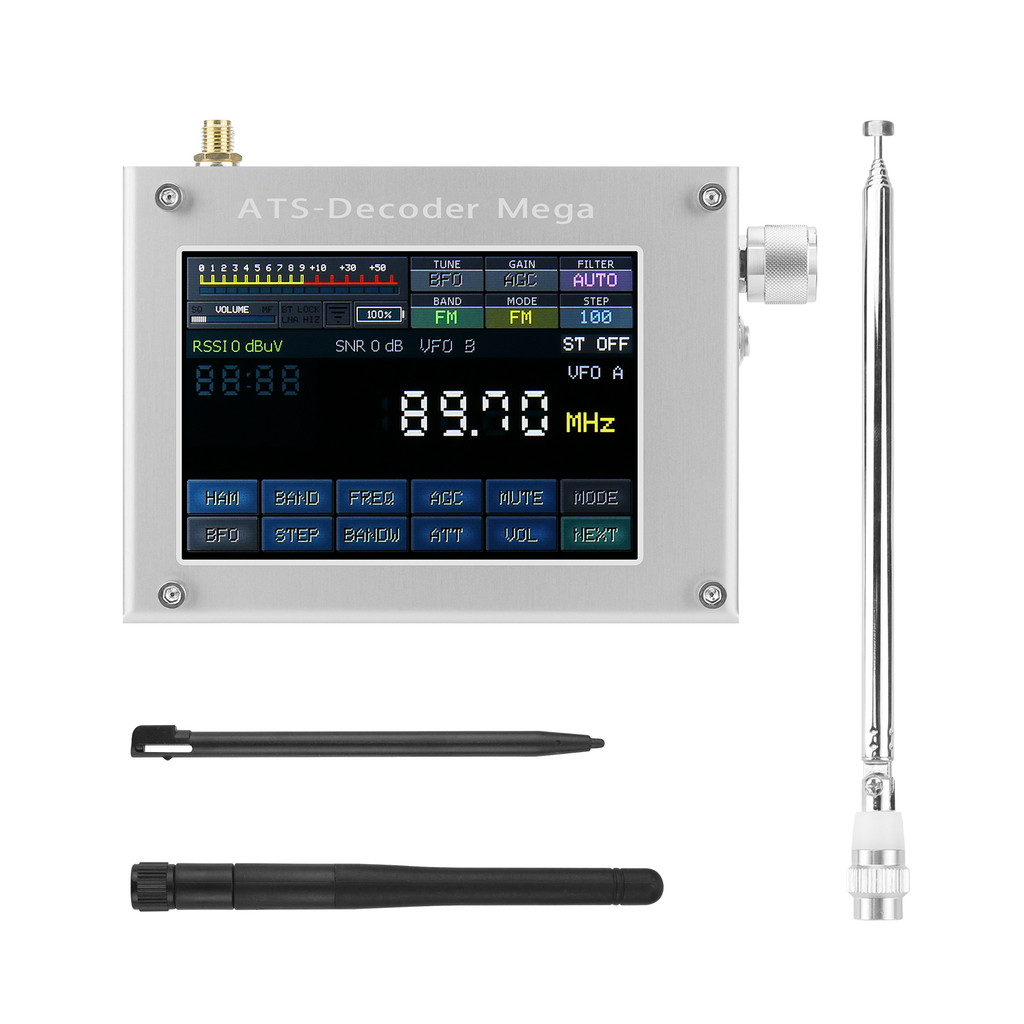 Jual HAMGEEK SDR Radio AM FM SYNC SSB CW DIGI Receiver ATS-Decoder Mega ...