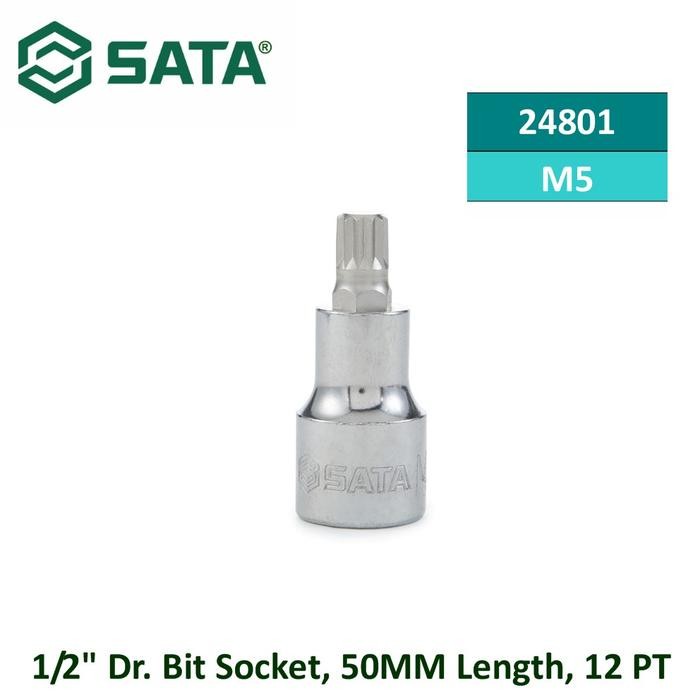 Jual SATA 24801 - Socket Bits 12PT M5 1/2