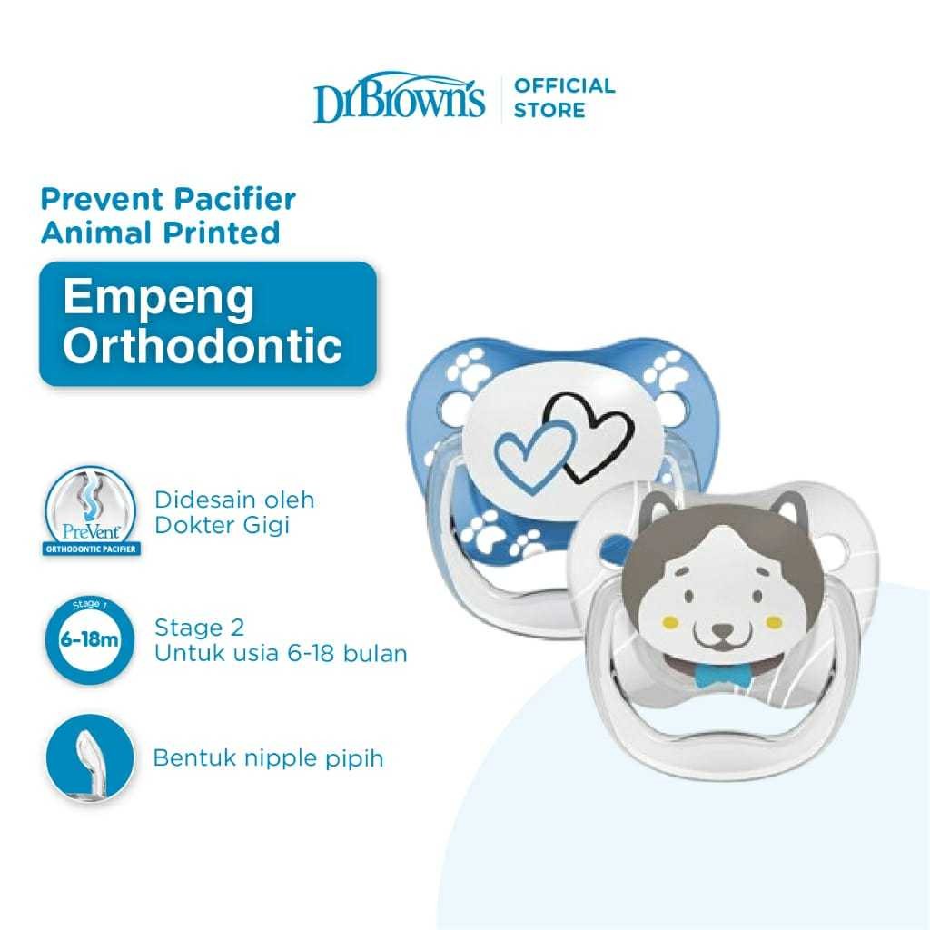 Jual DR BROWN'S - PREVENT SHIELD PACIFIER STAGE 2 (6-18 M )-BOY ...