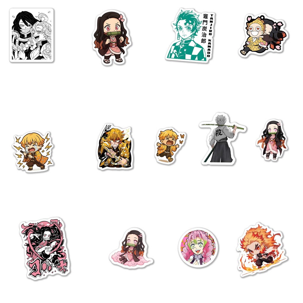 Jual STIKER DEMON SLAYER ISI 50 PCS PER PACK ST095 TANJIRO MUICHIRO ...