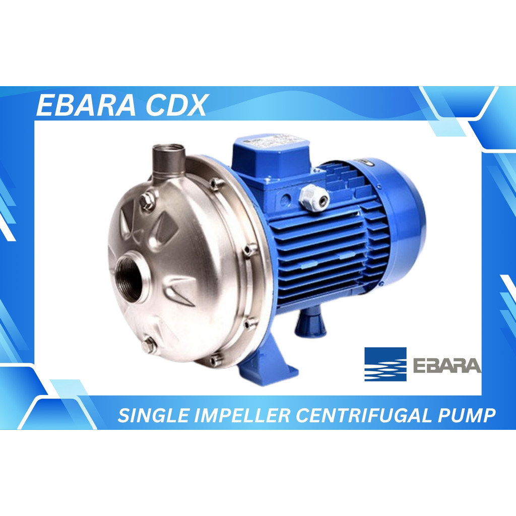 Jual EBARA CDX 70-07 0.55kW/0.75HP 380v Pompa Centrifugal Stainless ...
