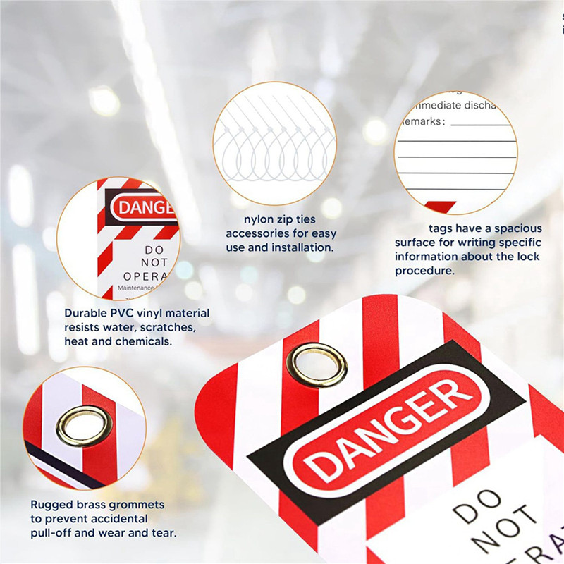 Jual B29C-Lockout Tagout Tags, 3 X 5.75-Inch, 200 Danger Do Not Operate ...