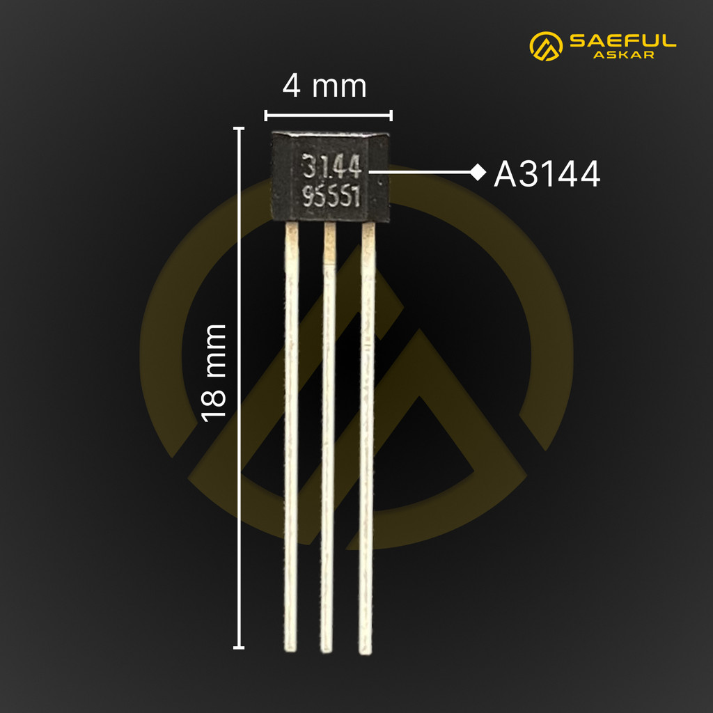 Jual Hall Effect Sensor A3144 OH3144 Y3144 Dinamo Sepeda Listrik Isi ...
