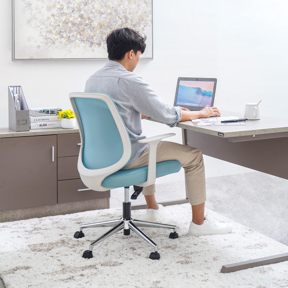 Jual Informa Sunon Shield Kursi Kantor Sandaran Rendah - Biru Tempat ...